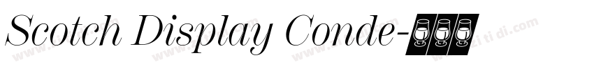 Scotch Display Conde字体转换